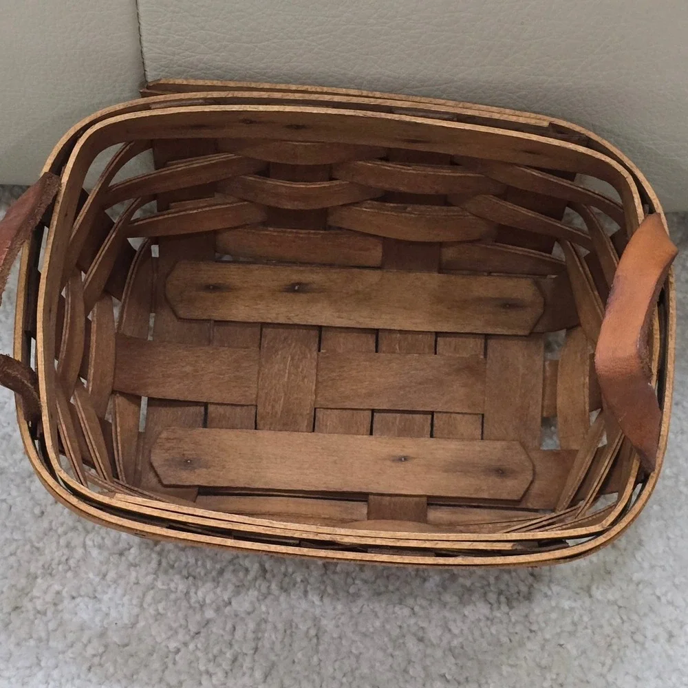 Vintage Longaberger‎ Handwoven Basket John Deere Liner 2002 Dresden Ohio USA